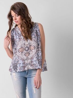 Free People Darcey Tank Top - Pearl Combo